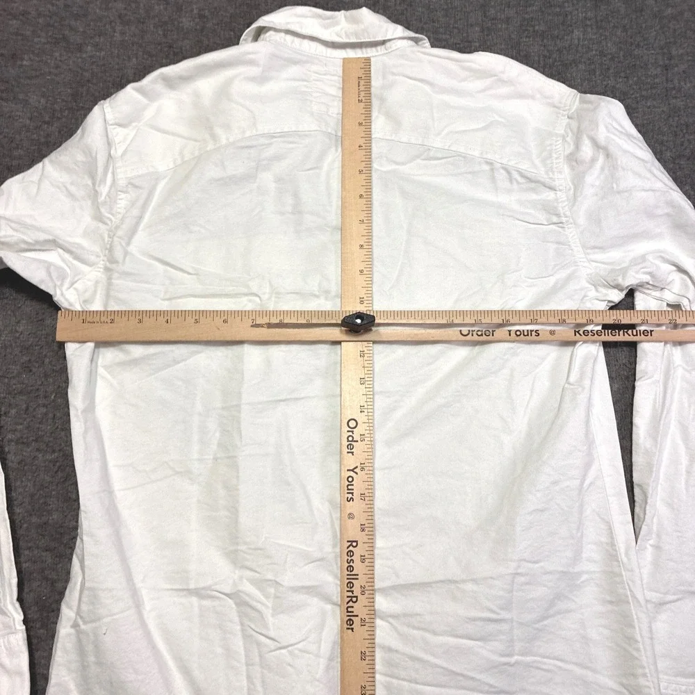 Levi's Western Shirt Mens M White Pearl Snap Button Long Sleeve Cotton